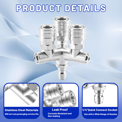 EZALOR 0-degree nozzle for focused high-pressure spray