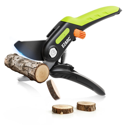 EZARC pruning shears blade close-up showing ultra sharp blade for clean cuts