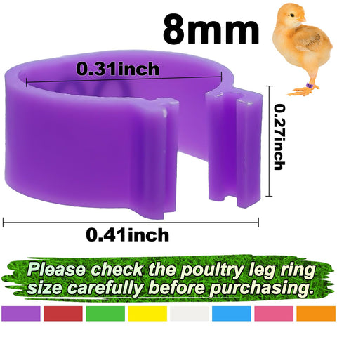 EZEELAI clip-on leg bands provide fast tool-free installation for quick setup.