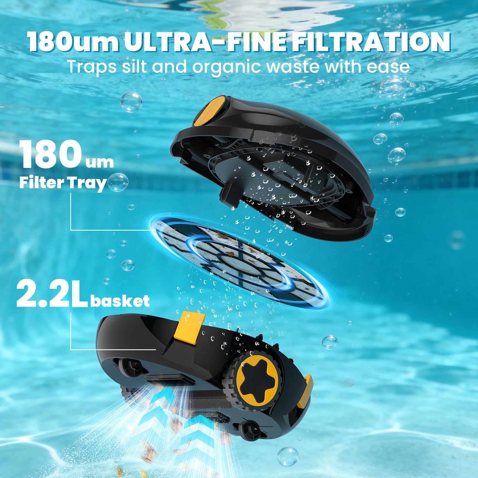 EZIOOV Y20 fast cleaning speed covers more area quickly