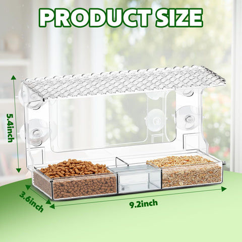 EZIYIN feeder keeps seeds dry with built-in drainage for freshness