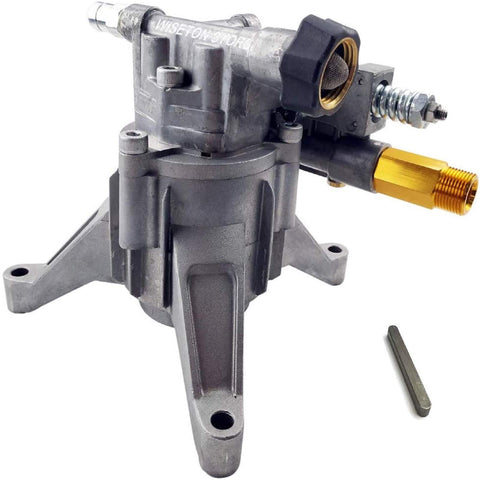 EZJOB pump rear inlet and outlet with 7/8 inch shaft compatible with pressure washers