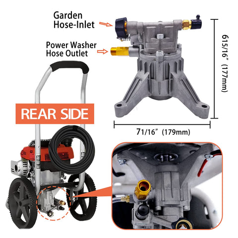EZJOB pump unloader SAE flange for easy mounting and connections