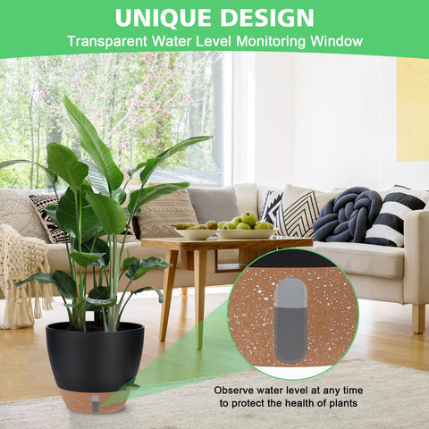 Ezmixcoop 8-inch pot with clip-on lip for direct root watering.