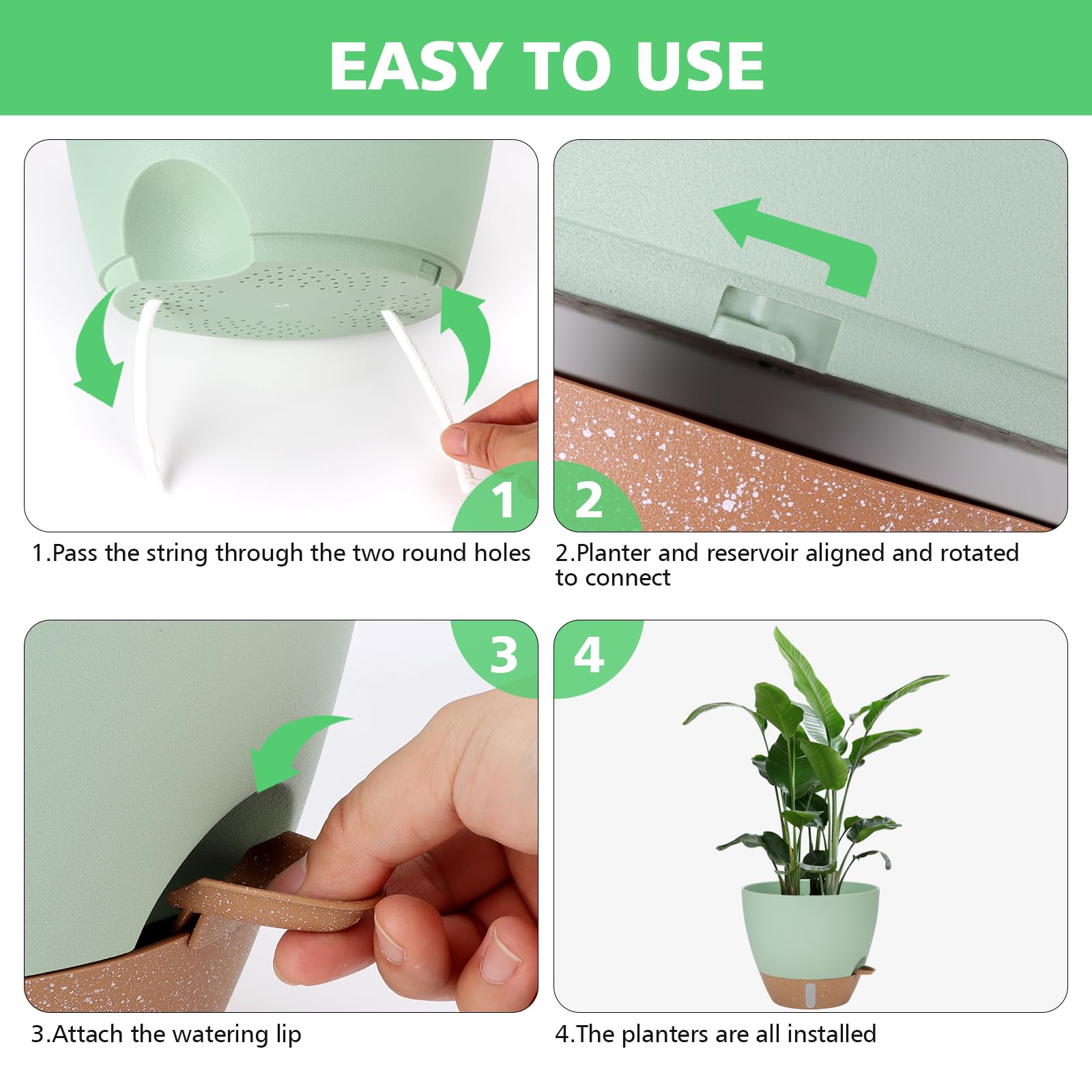Mesh drainage holes promote airflow in Ezmixcoop planters
