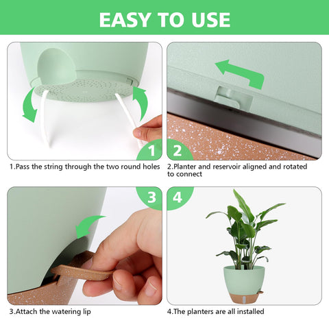 Mesh drainage holes promote airflow in Ezmixcoop planters
