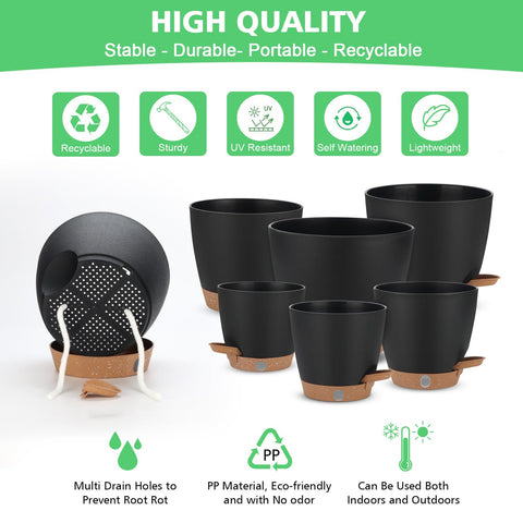 Ezmixcoop weather-resistant planters suitable for indoor and outdoor use.