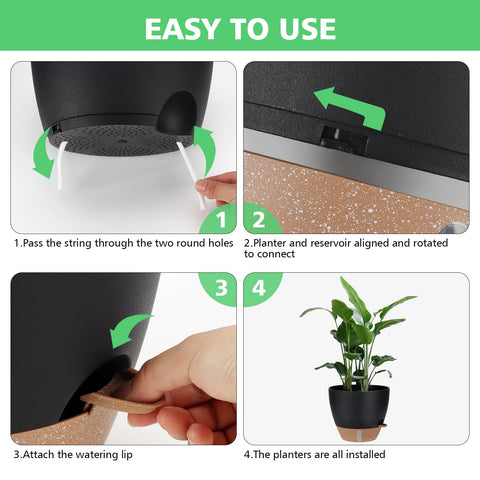 Ezmixcoop weather-resistant PP pot withstands sun and rain.