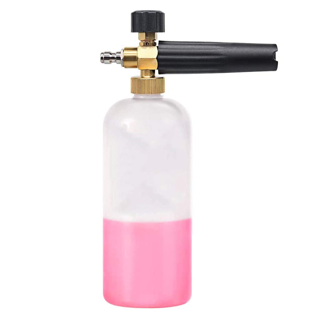 EzoLife foam cannon quick-connector image showing easy attachment and dense foam