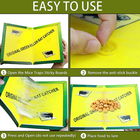 Ezoon extra-large trap measures 8.3 by 12 inches for bigger pests.