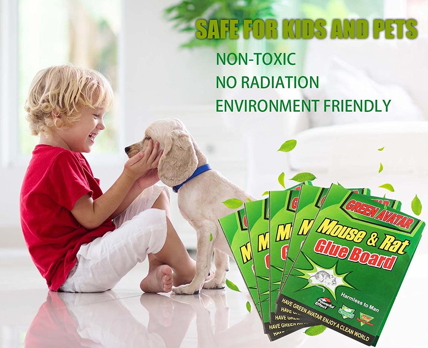 Ezoon kitchen-use glue trap keeps surfaces clean while catching pests.