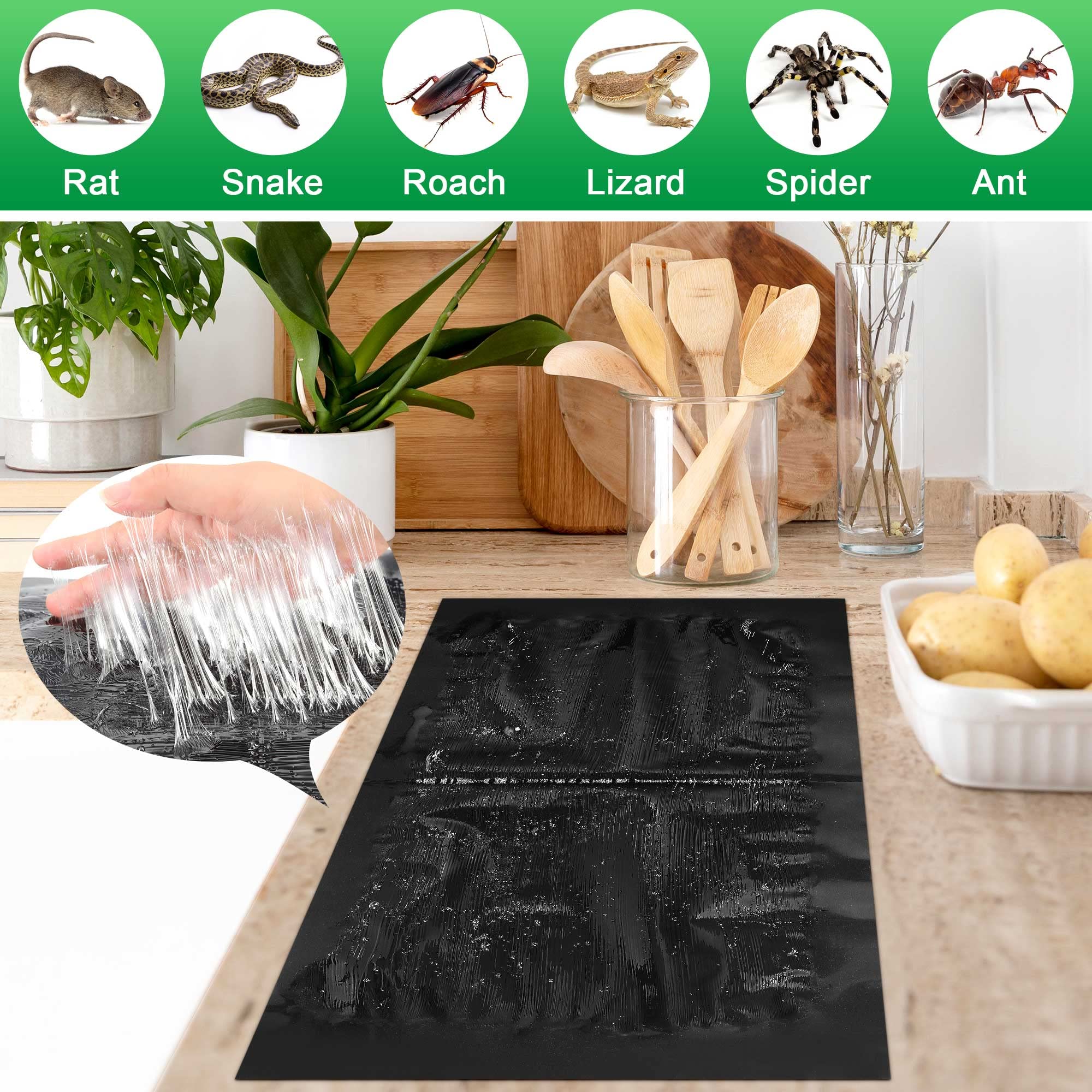 Ezoon large 26x11 inch glue pad ready for garage or outdoor use