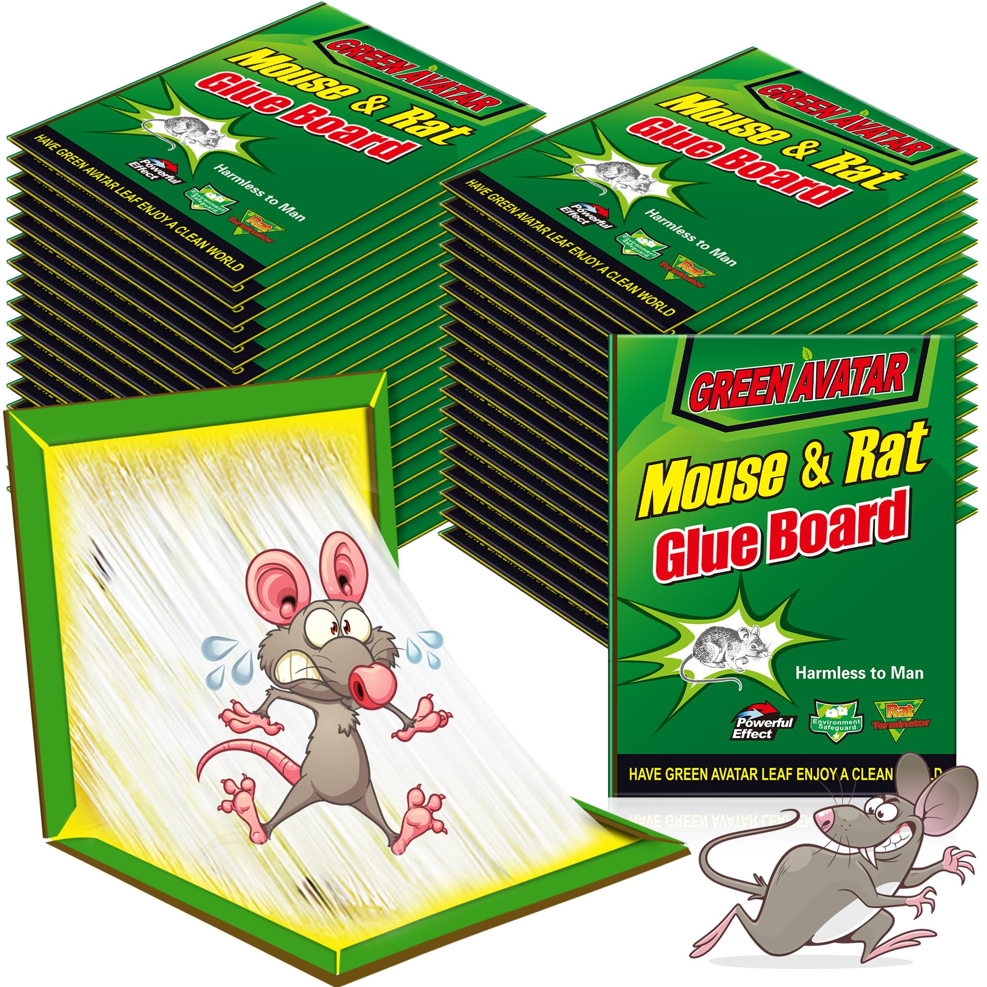 Ezoon mouse glue trap with a large adhesive board ready for efficient indoor catching.