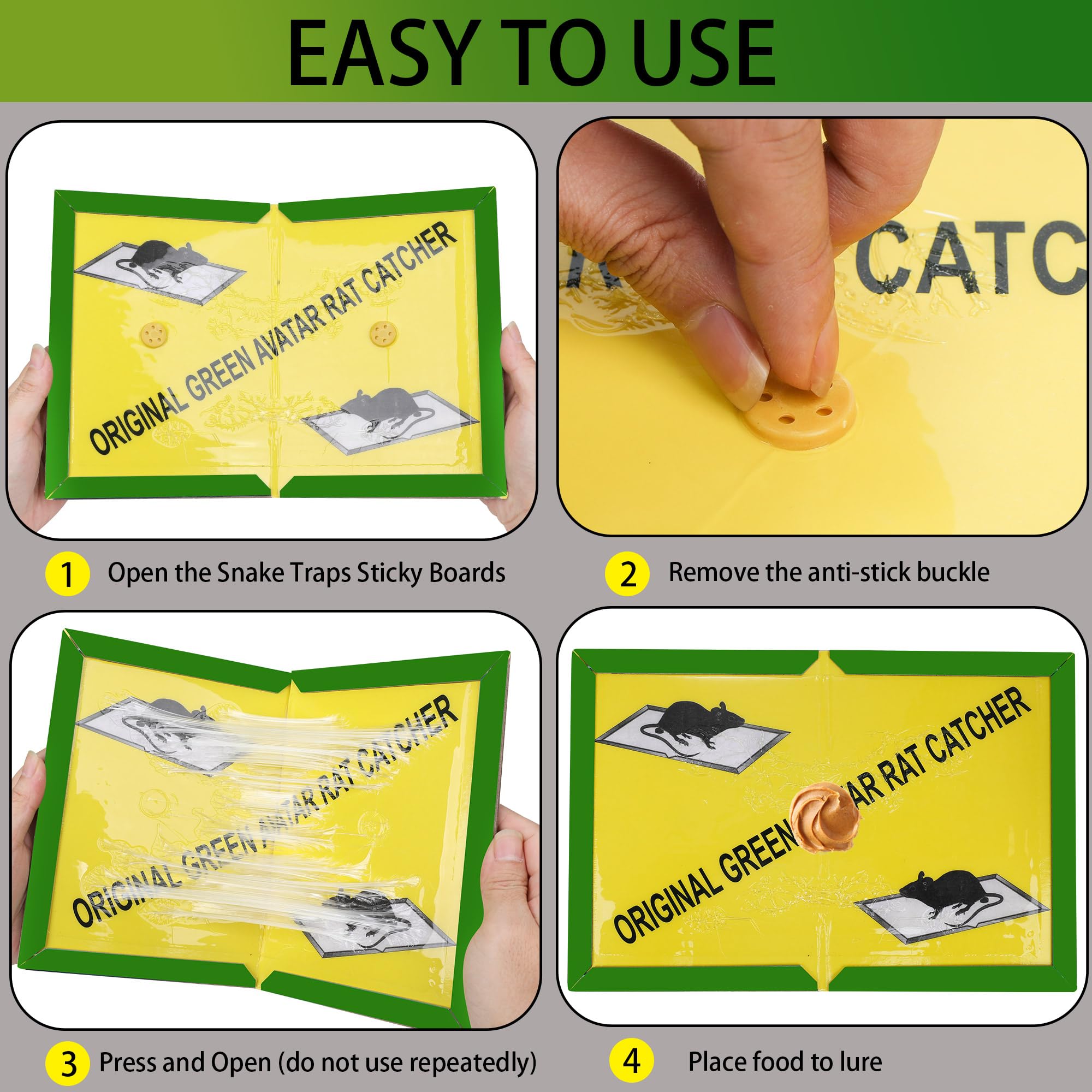 Ezoon outdoor snake trap uses durable cardboard for long-lasting outdoor use.