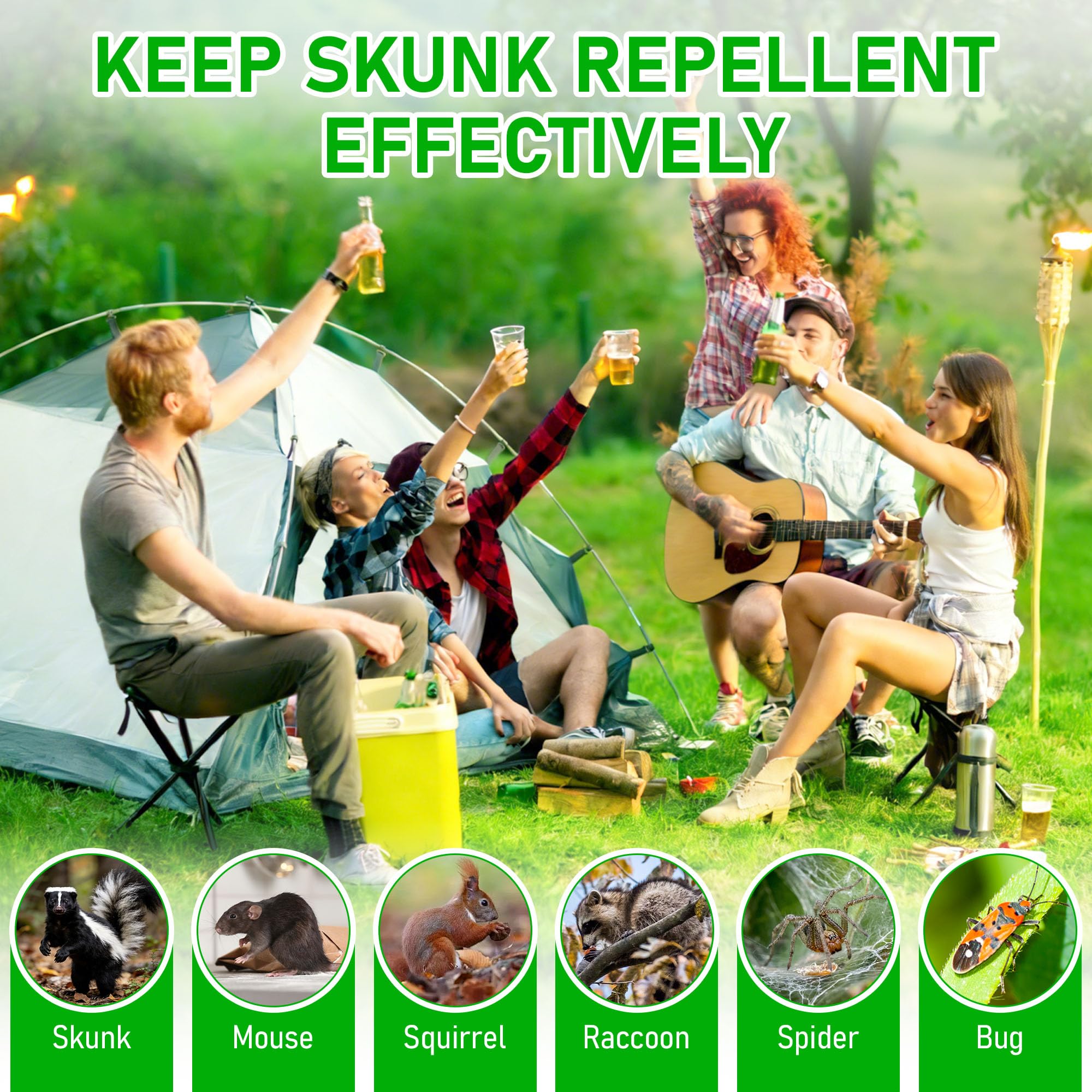 Ezoon Skunk Repellent garage and shed pellets provide simple protection around doors.