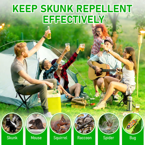 Ezoon Skunk Repellent garage and shed pellets provide simple protection around doors.