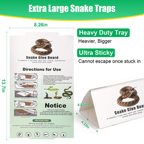 Ezoon snake glue trap adhesive board shows strong stickiness.