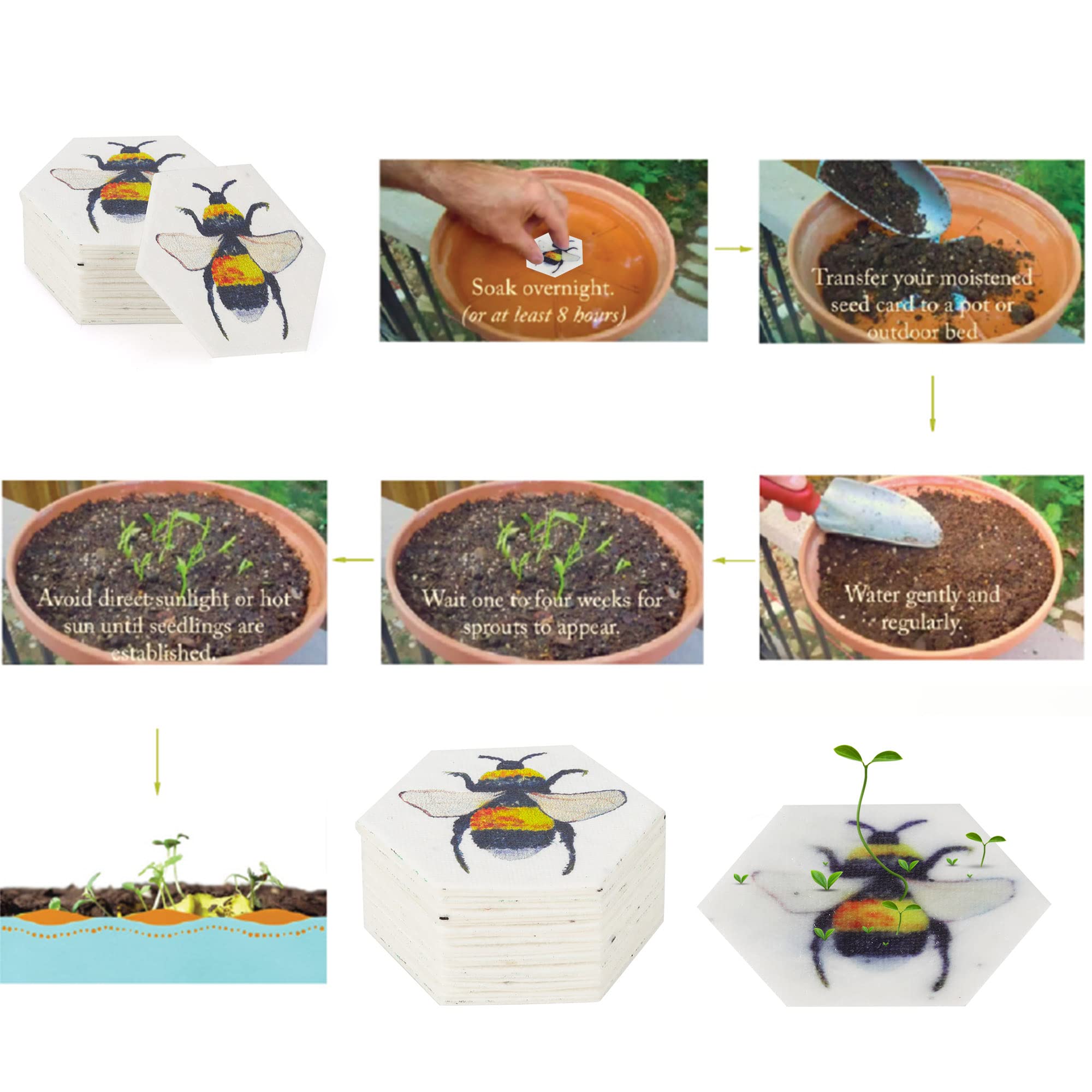 Ezoon handmade wildflower seed paper, ideal for birthdays as eco-friendly party keepsakes.