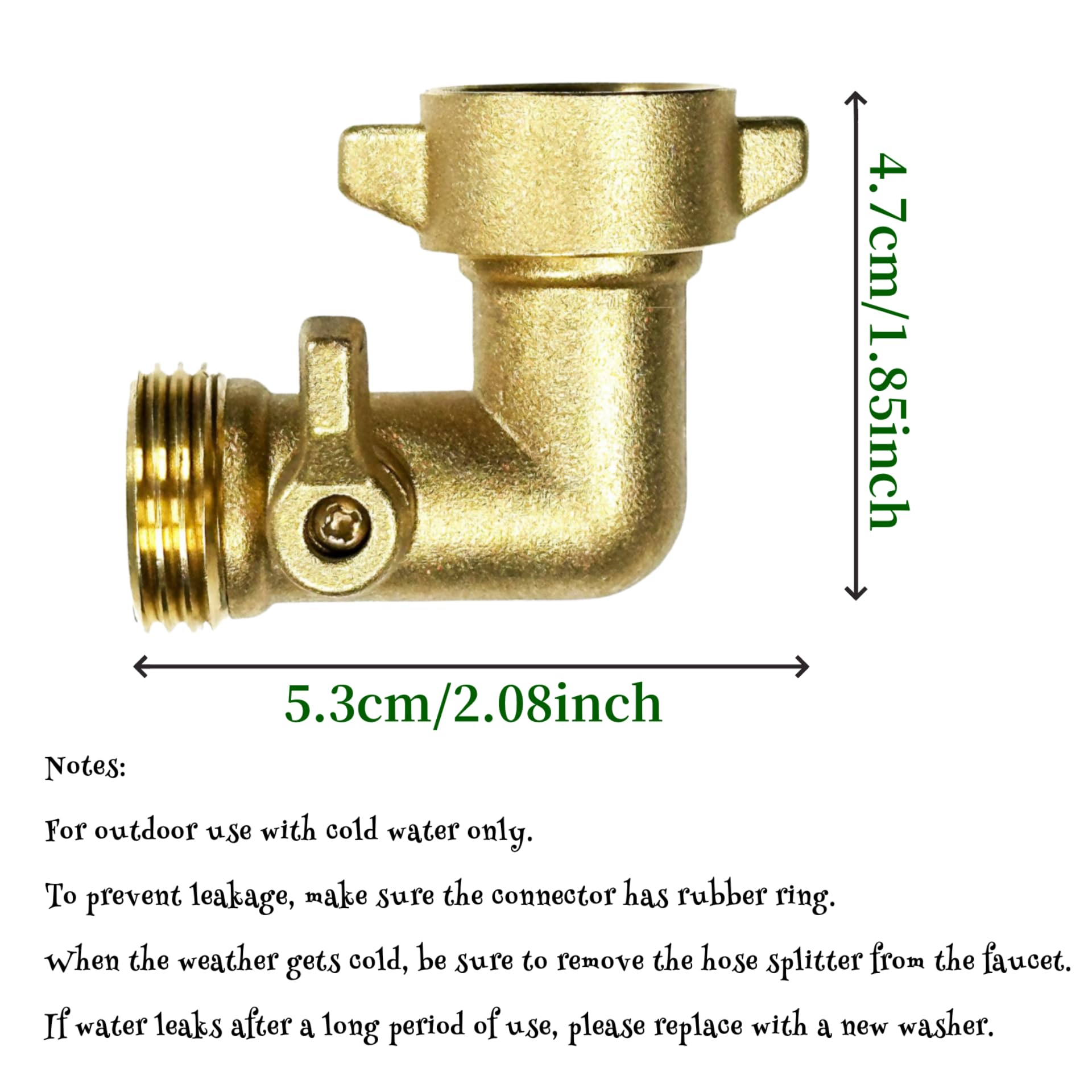 EZtar RV water hose elbow 90deg for narrow rigs, easy connections.