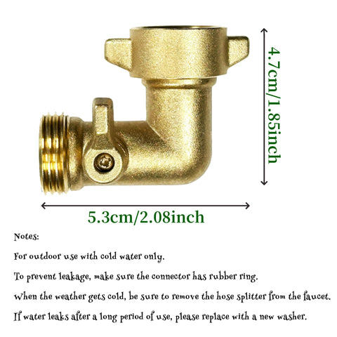 EZtar RV water hose elbow 90deg for narrow rigs, easy connections.