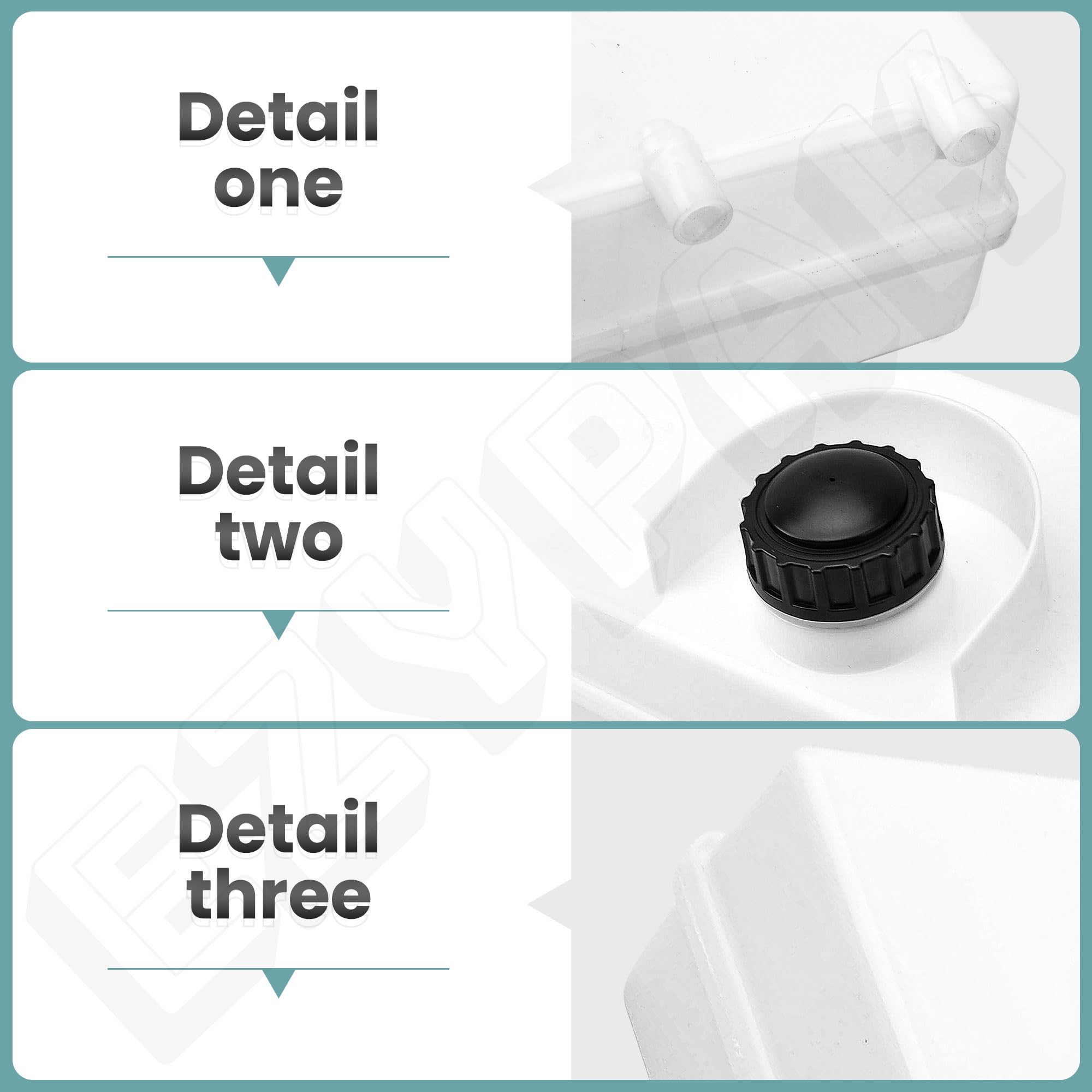 EZYPak 7601092MA cap-attached tank view demonstrates complete replacement