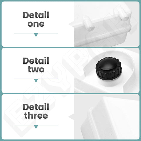 EZYPak 7601092MA cap-attached tank view demonstrates complete replacement