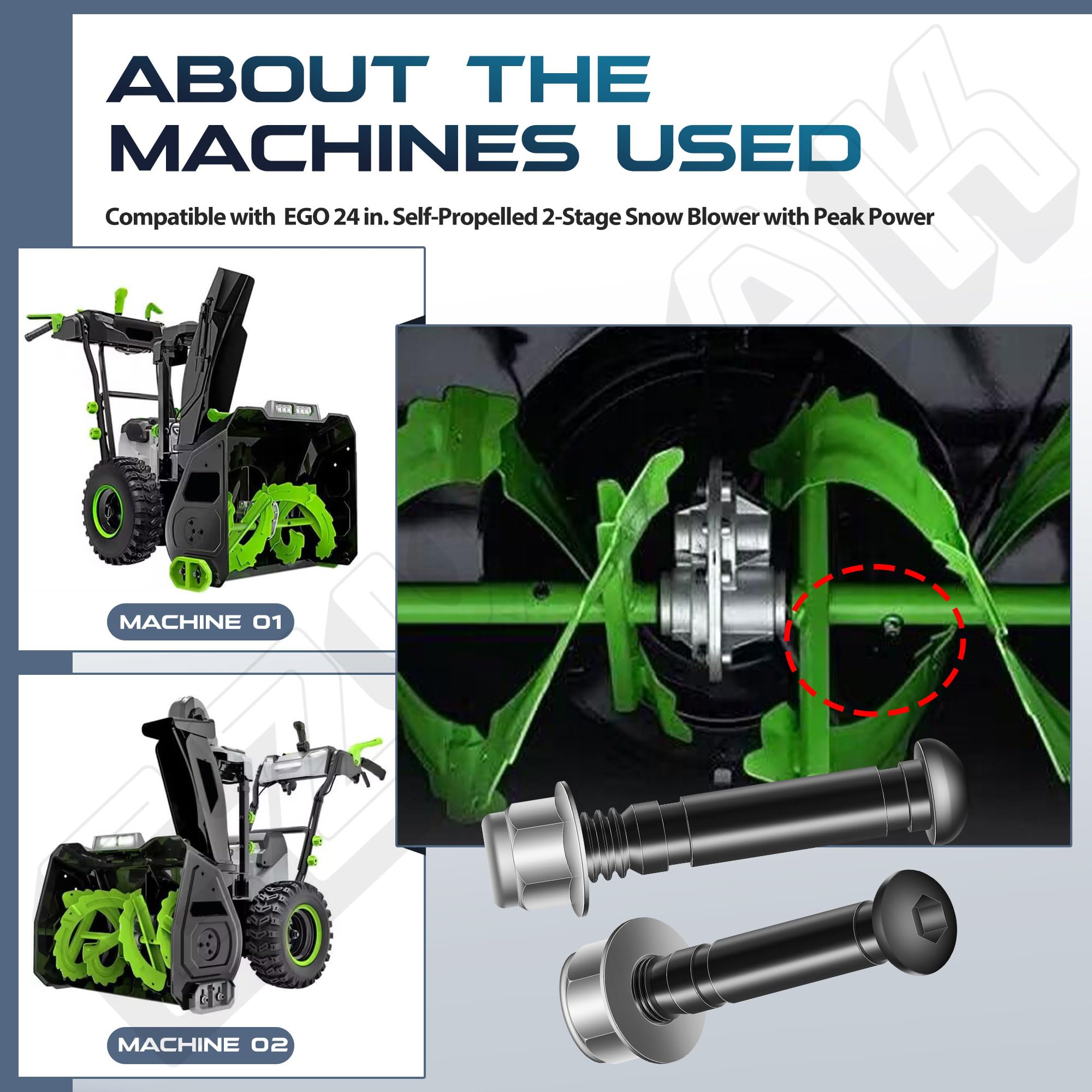 EZYPak ASP2400D easy replacement process helps keep snow blower ready.