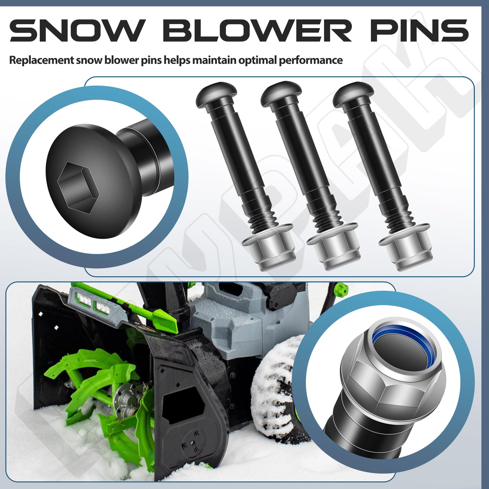 EZYPak ASP2400D compatible with EGO snow blowers for versatile replacement.