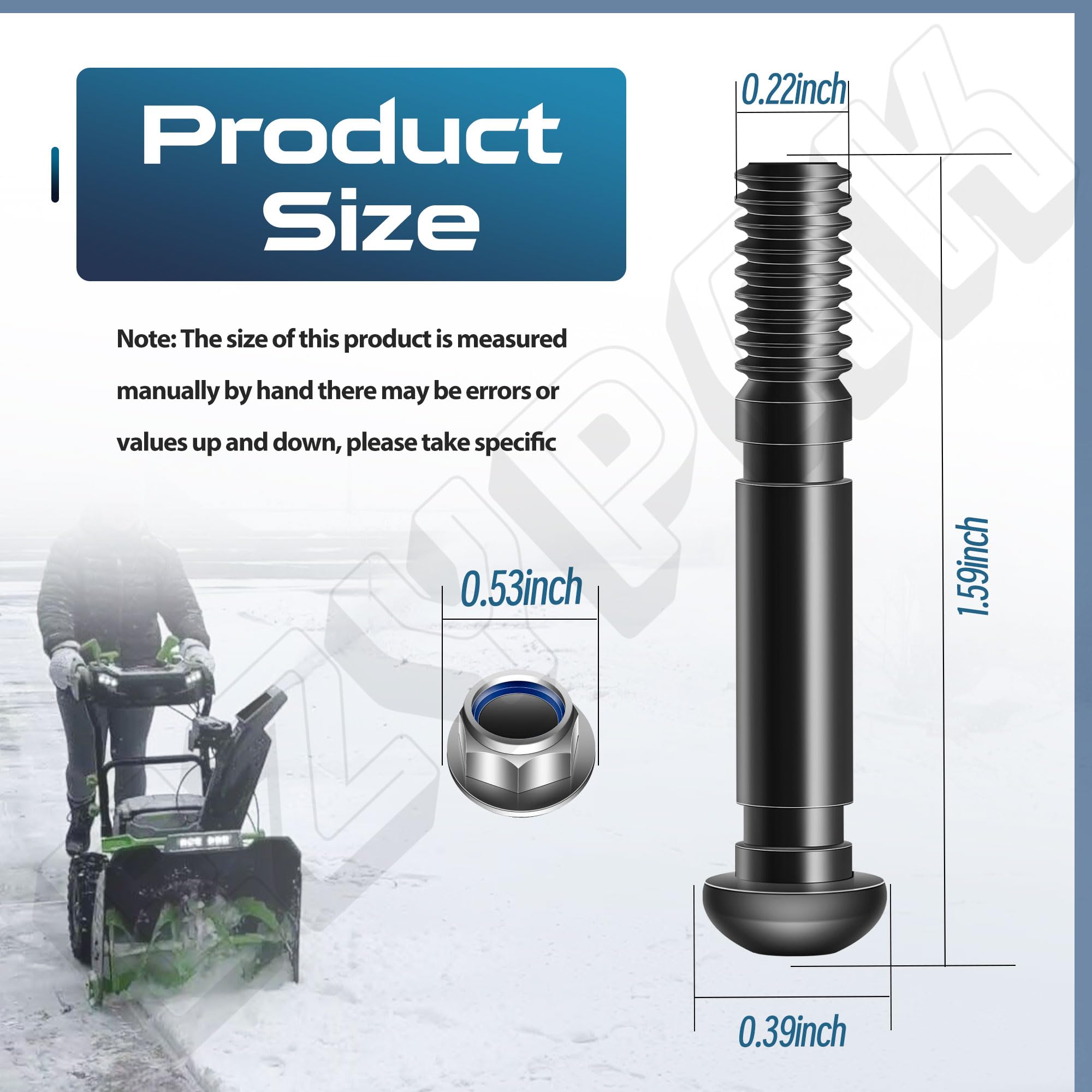 EZYPak ASP2400D lock nuts included for quick replacement.