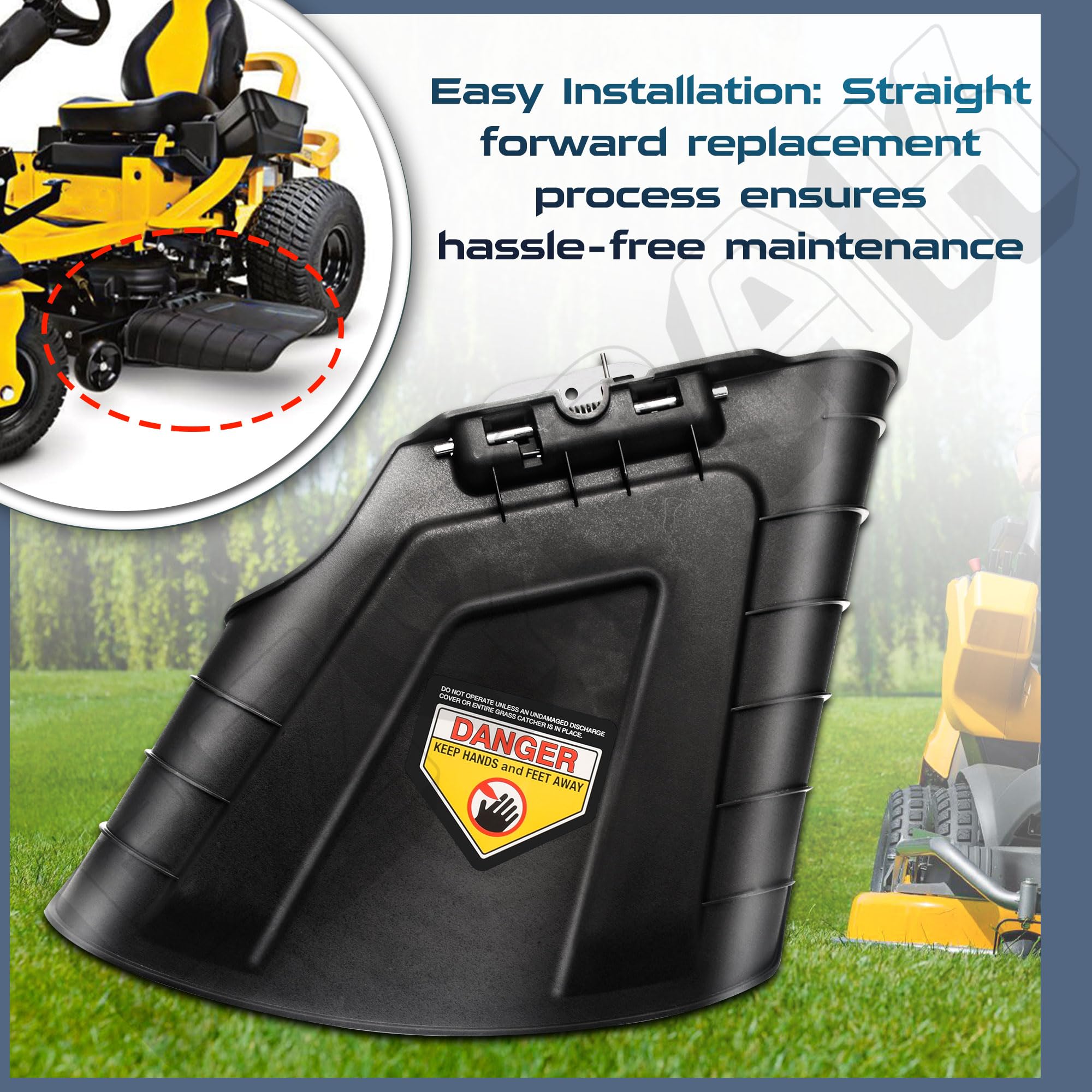 EZYPak compatibility chart features MTD, Cub Cadet, Craftsman models.