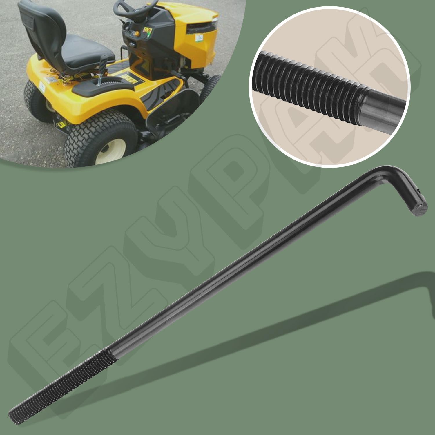 EZYPak Cub Cadet XT1 GT50 compatibility lift rod enhances height adjustment.