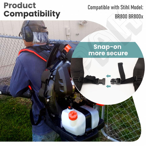 Ergonomic strap design distributes weight to reduce fatigue.