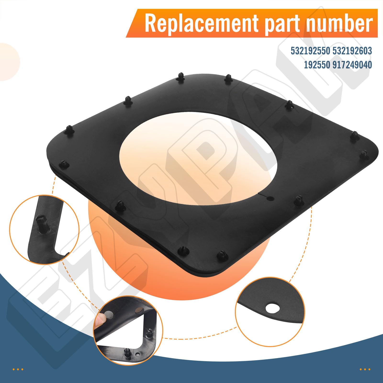 EZYPAK fits Husqvarna 48-54 inch grass catcher for reliable bagging.