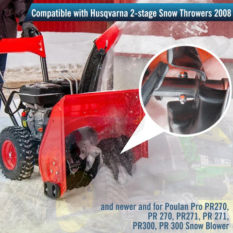EZYPACK in-use image, snow blower repair kit supporting smooth operation after jams.