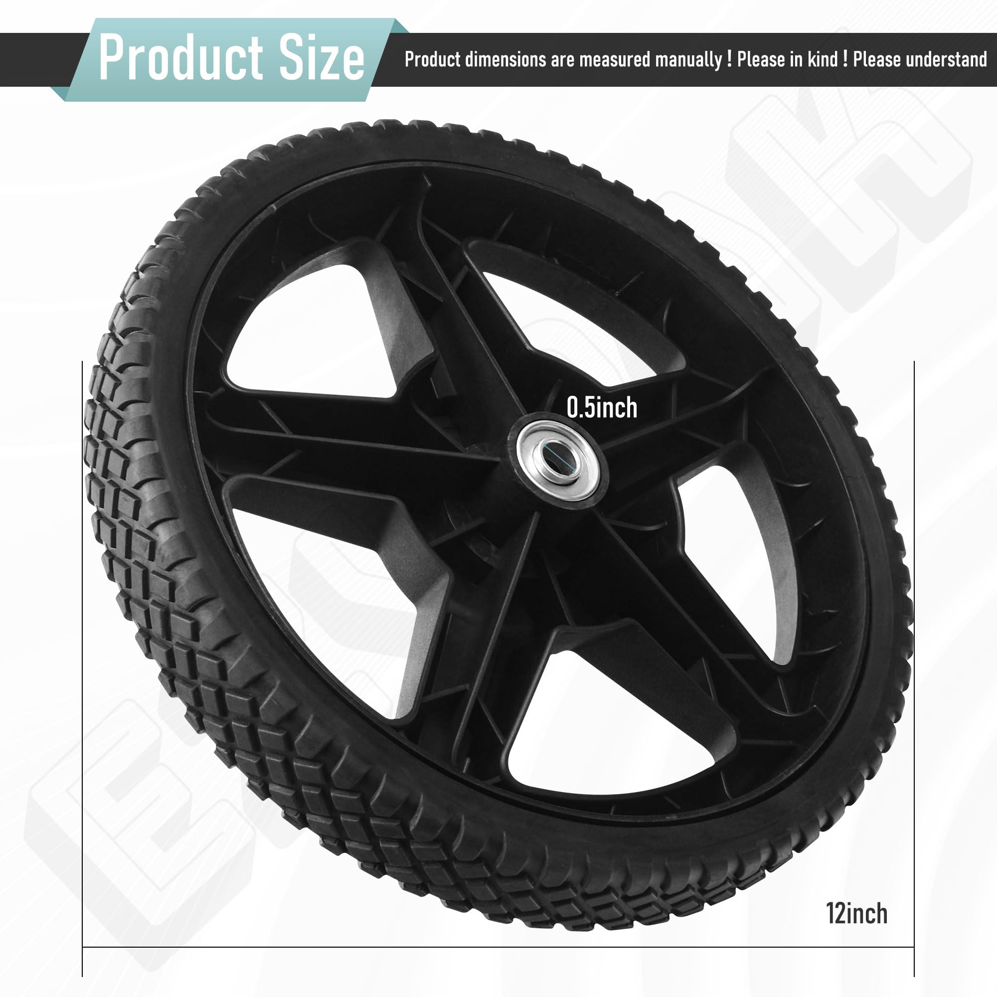 EZYPak replacement wheel with 1-3-4 inch width for stable outdoor use.