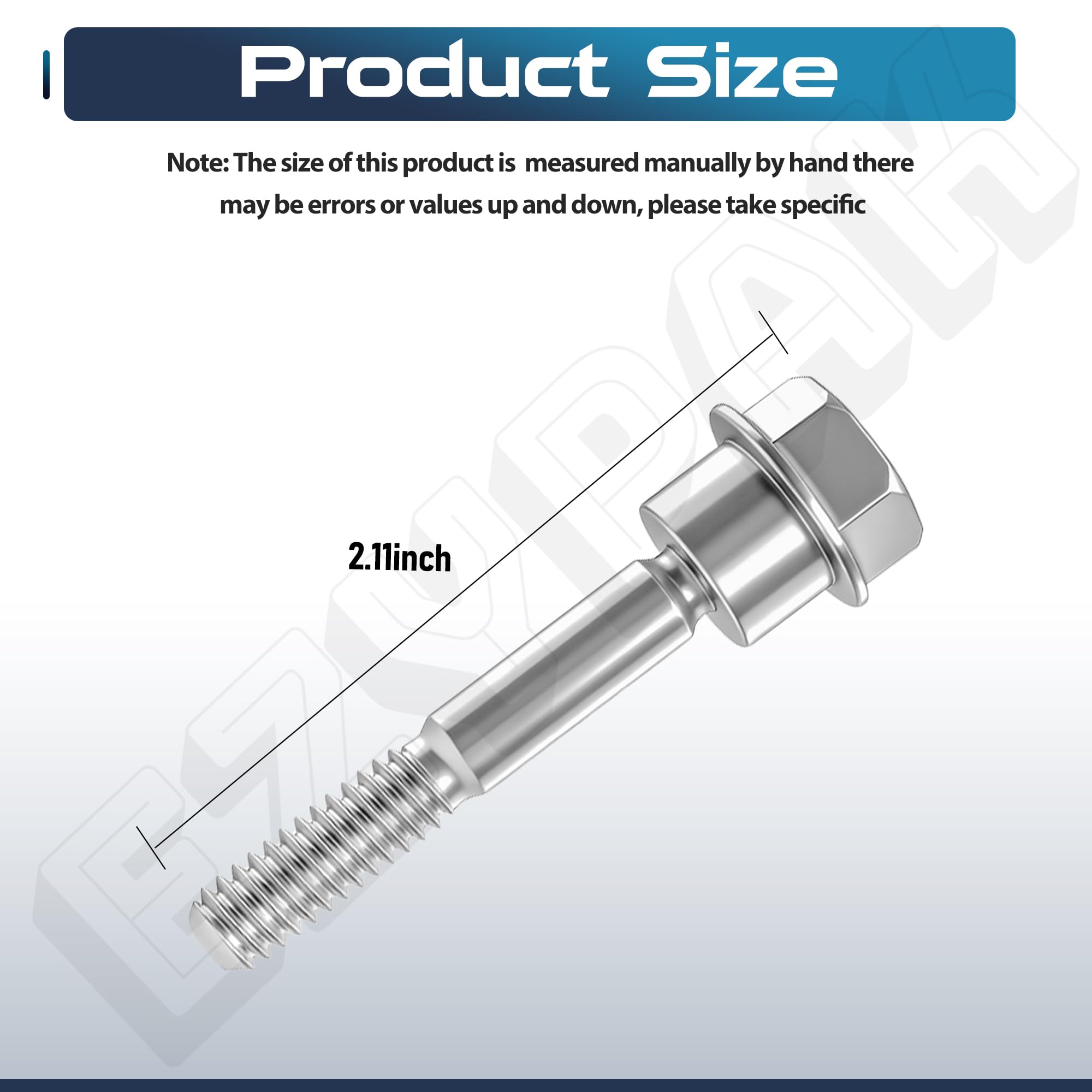 EZYPACK kit closeup, steel bolts and nuts for durable snow blower parts.