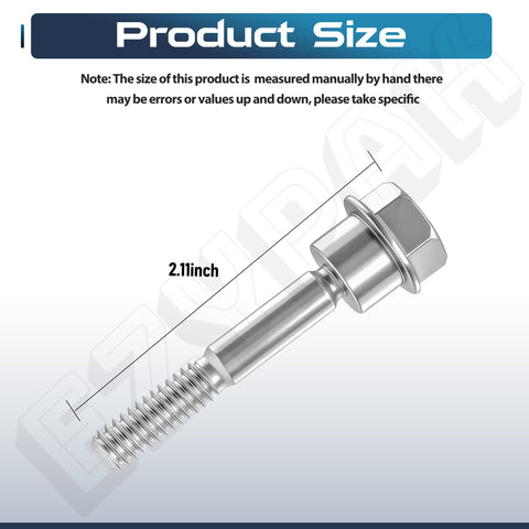 EZYPACK kit closeup, steel bolts and nuts for durable snow blower parts.