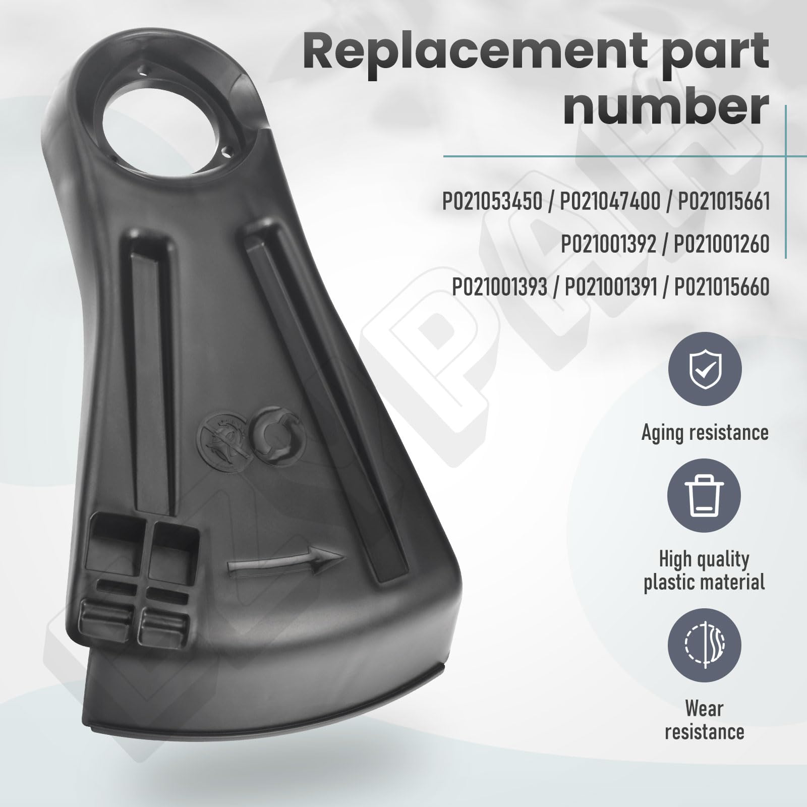 EZYPak shield uses durable plastic for aging resistance and aesthetics