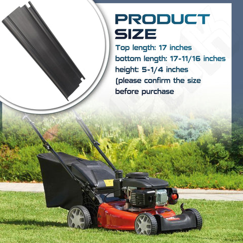 EZYPAK durable plastic trailing shield offers long life against yard wear.