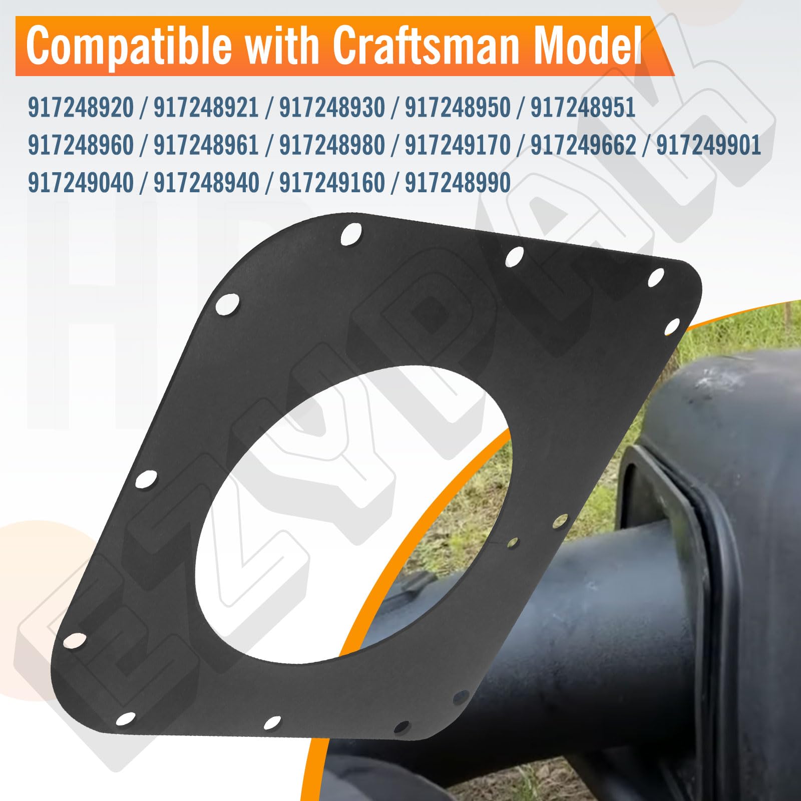 Wear-resistant seal helps prevent debris leakage during bagging tasks.