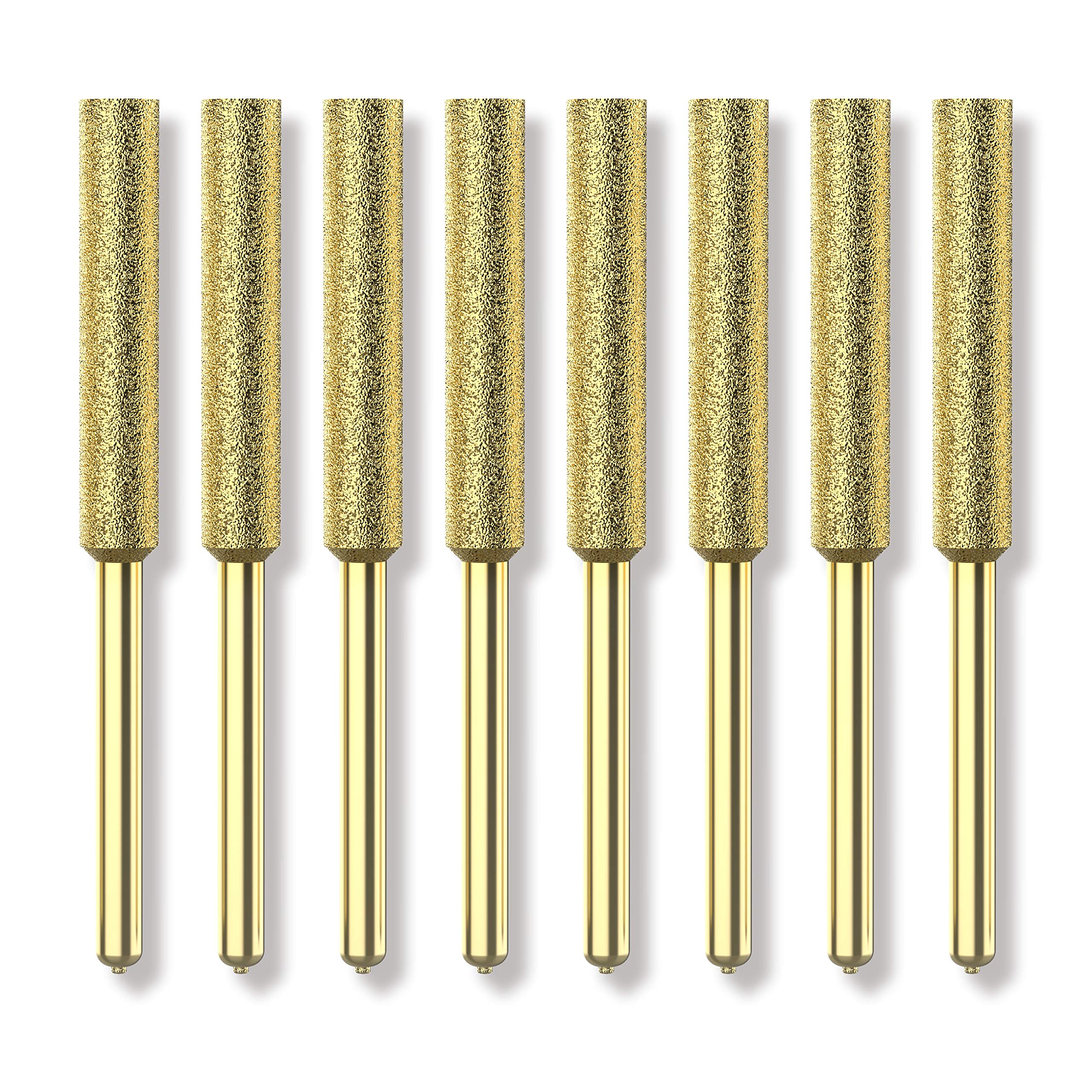 EzzDoo Bits titanium-coated diamond wheel 3/16 inch sharpening a chainsaw efficiently.