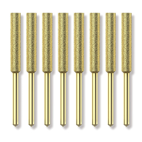 EzzDoo Bits titanium-coated diamond wheel 3/16 inch sharpening a chainsaw efficiently.