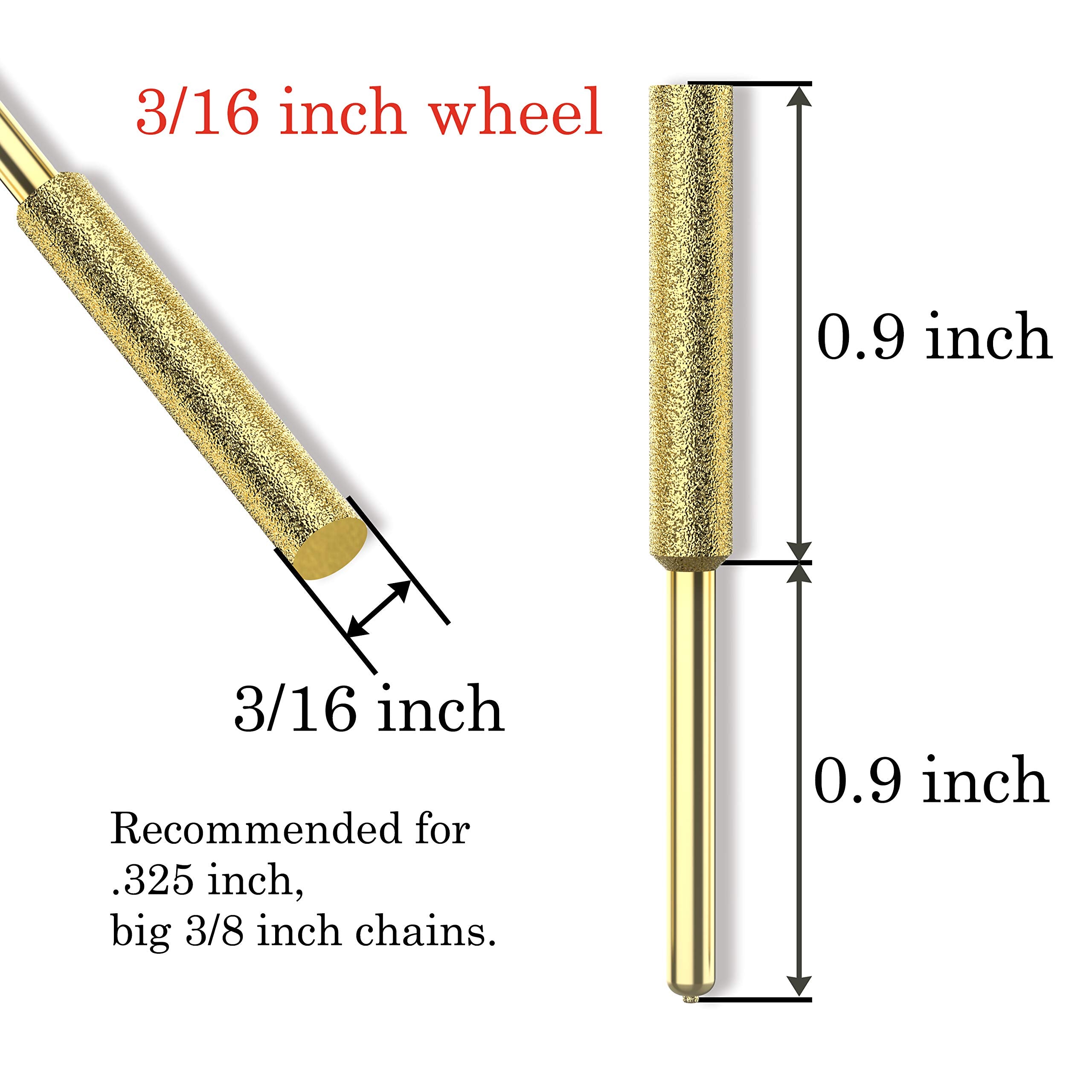 Close-up of EzzDoo Bits showing durable titanium coating for extended sharpening life.