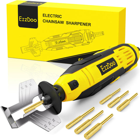 EzzDoo electric sharpener on bar for quick on-bar maintenance