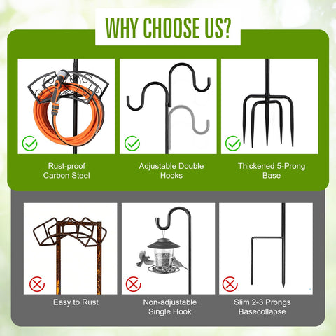 Faankiton carbon steel construction delivers durable outdoor performance.