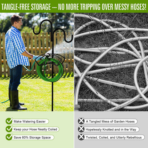Faankiton detachable pole allows easy conversion to decorative garden pole.