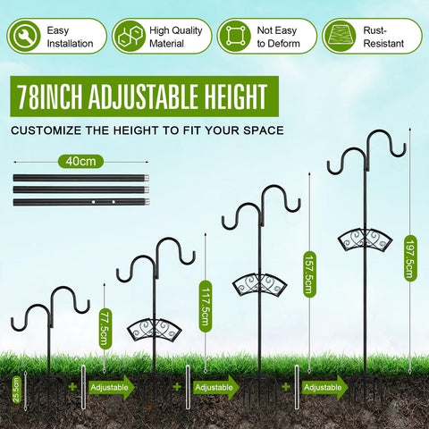 Faankiton garden hose holder height adjustment eases reach without bending.