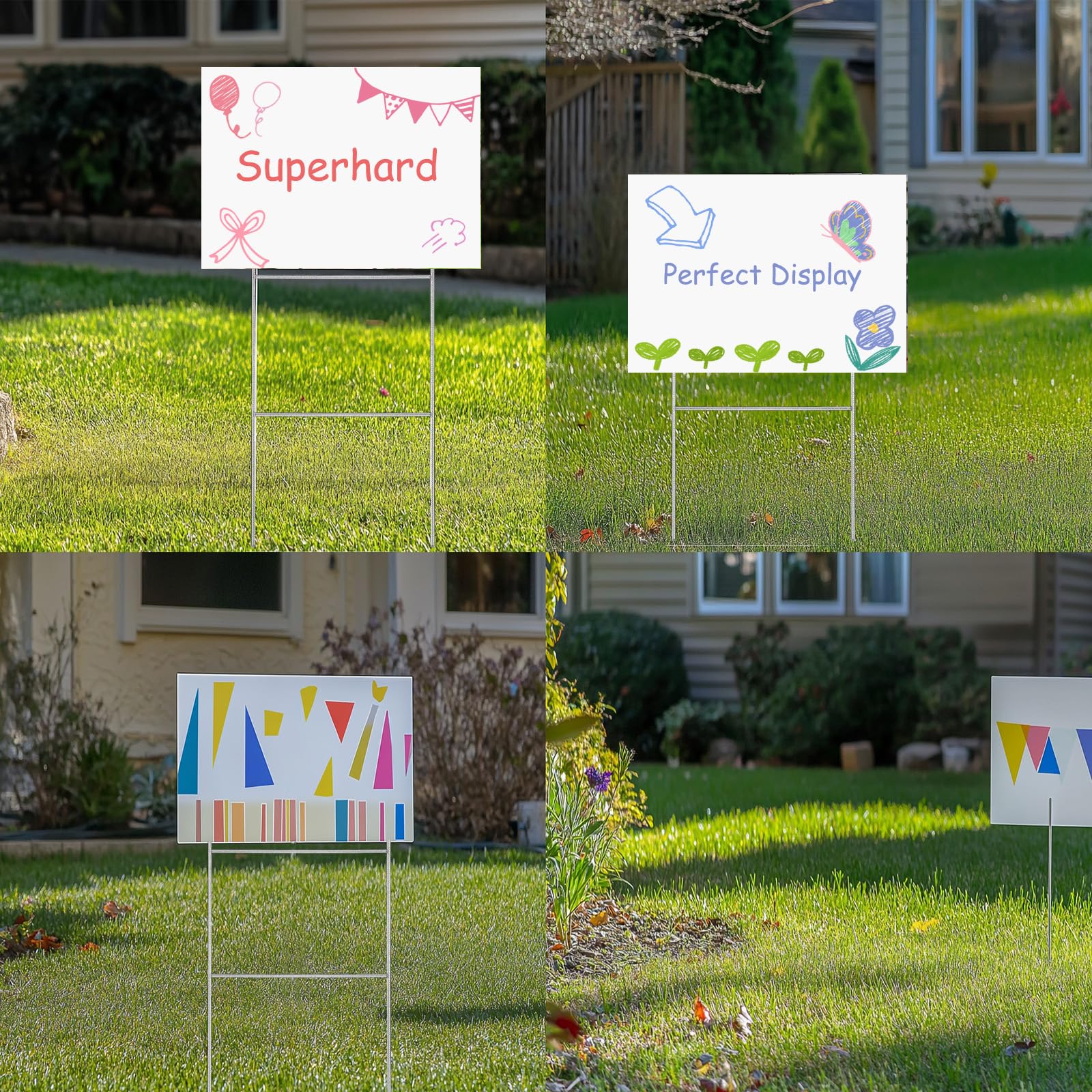 FAAYUCK double sided yard sign improves outdoor visibility.