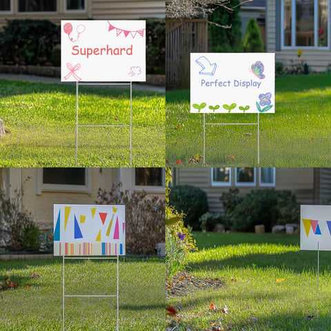 FAAYUCK double sided yard sign improves outdoor visibility.