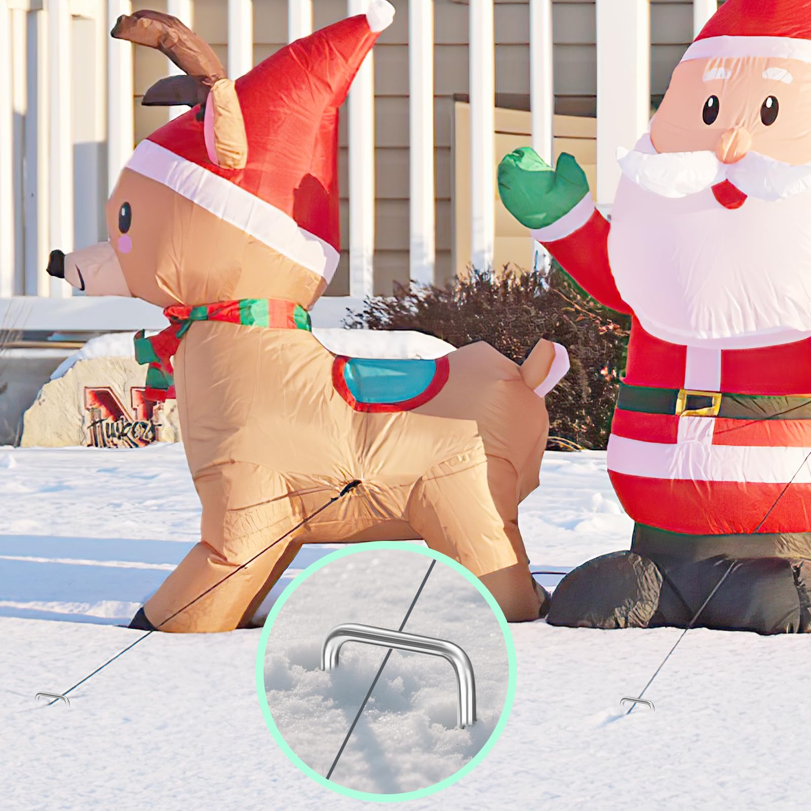 FAAYUCK outdoor-ready stakes suitable for year-round fencing, tents and décor.